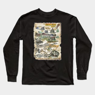 Goonies Map Long Sleeve T-Shirt